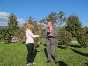 Prostovoljka Gabrijela Humerca, prejemnica medalje Občine Radovljica